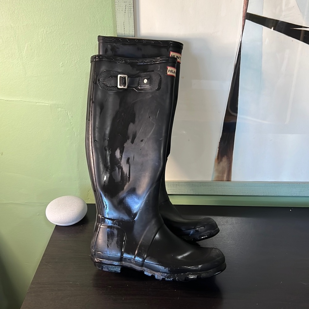 HUNTER knee high black